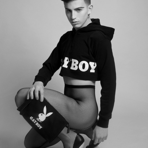 Moschino X Playboy Cropped Hoodie - Picture 2 of 4